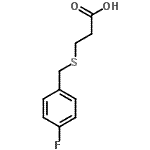 CAS#: 23912-15-4, 3-[(4-Fluorobenzyl)Sulfanyl]Propanoic Acid