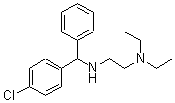 CAS 登录号：23921-02-0， N'-[alpha-(4-氯苯基)苄基]-N,N-二乙基乙二胺