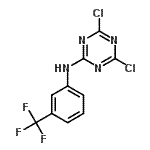 CAS 登录号：2394-87-8， 4,6-二氯-N-[3-(三氟甲基)苯基]-1,3,5-三嗪-2-胺