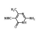 CAS#: 23945-47-3, 2-Amino-4-Methyl-6-Oxo-1,6-Dihydro-5-Pyrimidinecarbonitrile