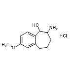 CAS#: 23983-57-5, 6-Amino-2-Methoxy-6,7,8,9-Tetrahydro-5H-Benzo[7]Annulen-5-Ol Hydrochloride (1:1)