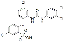 CAS#: 24019-05-4, 5-Chloro-2-[4-Chloro-2-[(3,4-Dichlorophenyl)Carbamoylamino]Phenoxy]Benzenesulfonic Acid