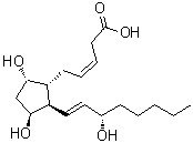 CAS#: 240405-20-3, (3Z)-5-{(1R,2R,3S,5S)-3,5-Dihydroxy-2-[(1E,3S)-3-Hydroxy-1-Octen-1-Yl]Cyclopentyl}-3-Pentenoic Acid
