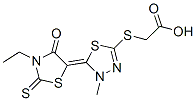 CAS#: 24075-61-4, [[5-(3-Ethyl-4-Oxo-2-Thioxothiazolidin-5-Ylidene)-4,5-Dihydro-4-Methyl-1,3,4-Thiadiazol-2-Yl]Thio]Acetic Acid