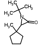 CAS 登录号：24161-48-6， 3-(1-甲基环戊基)-1-(2-甲基-2-丙基)-2-氮丙啶酮
