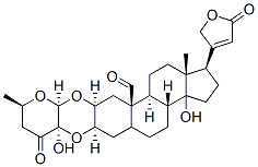 CAS 登录号：24321-47-9， (2S,3R)-14-羟基-19-氧代-2,3-[[(2S,3R,6R)-四氢-3-羟基-6-甲基-4-氧代-2H-吡喃-3,2-二基]二氧基]心甾-20(22)-烯内酯