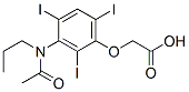 CAS 登录号：24340-10-1， [3-(N-丙基-N-乙酰氨基)-2,4,6-三碘苯氧基]乙酸
