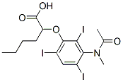 CAS 登录号：24340-19-0， 2-[[3-(N-甲基乙酰氨基)-2,4,6-三碘苯基]氧基]己酸