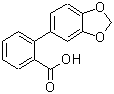 CAS 登录号：24351-54-0， 2-(1,3-苯并二氧戊环-5-基)苯甲酸