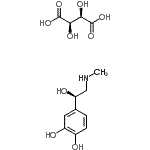 CAS#: 24351-82-4, (2R,3R)-2,3-Dihydroxysuccinic Acid - 4-[(1R)-1-Hydroxy-2-(Methylamino)Ethyl]-1,2-Benzenediol (1:1)