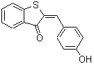 CAS 登录号：24388-07-6， (2E)-2-(4-羟基苄亚基)-1-苯并噻吩-3(2H)-酮