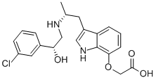 CAS#: 244081-42-3, 2-[[3-[(2R)-2-[[(2R)-2-(3-Chlorophenyl)-2-Hydroxy-Ethyl]Amino]Propyl]- 1H-Indol-7-Yl]Oxy]Acetic Acid