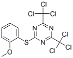 CAS 登录号：24478-02-2， 2-[(2-甲氧基苯基)硫代]-4,6-二(三氯甲基)-1,3,5-三嗪