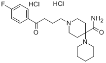 CAS 登录号：2448-68-2， 1'-[4-(4-氟苯基)-4-氧代丁基]-[1,4'-联哌啶]-4'-甲酰胺盐酸盐(1:2)