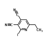 CAS#: 245079-31-6, 6-Ethyl-2-Iodo-3,4-Pyridinedicarbonitrile