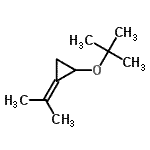 CAS 登录号：24524-56-9， 1-异亚丙基-2-[(2-甲基-2-丙基)氧基]环丙烷