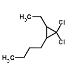 CAS 登录号：24551-86-8， 2-丁基-1,1-二氯-3-乙基环丙烷