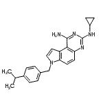 CAS#: 245520-69-8, N<Sup>3</Sup>-Cyclopropyl-7-(4-Isopropylbenzyl)-7H-Pyrrolo[3,2-f]Quinazoline-1,3-Diamine