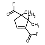 CAS 登录号：245655-52-1， 1,2,2-三甲基-3-环戊烯-1,3-二羰基二氟化物