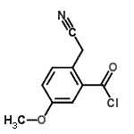 CAS 登录号：24634-11-5， 2-(氰基甲基)-5-甲氧基苯甲酰氯