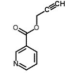 CAS 登录号：24641-06-3， 2-丙炔-1-基烟酸酯