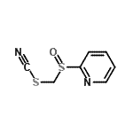 CAS 登录号：24655-55-8， (2-吡啶基亚磺酰)甲基硫氰酸酯