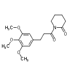 CAS#: 2466-36-6, 1-[3-(3,4,5-Trimethoxyphenyl)Propanoyl]-2-Piperidinone