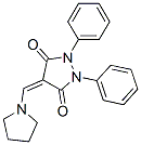 CAS#: 24665-81-4, 1,2-Diphenyl-4-(1-Pyrrolidinylmethylene)-3,5-Pyrazolidinedione