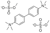 CAS 登录号:24702-66-7, 4,4'-联苯亚基二(三甲基铵)二(硫酸甲酯盐)