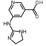 CAS 登录号：247100-84-1， 5-(4,5-二氢-1H-咪唑-2-基氨基)吡啶-3-羧酸