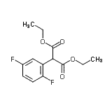 CAS 登录号：247170-23-6， 二乙基(2,5-二氟苯基)丙二酸酯