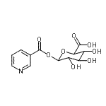 CAS#: 24719-73-1, 1-O-(3-Pyridinylcarbonyl)hexopyranuronic acid