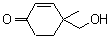 CAS 登录号：24730-93-6， 4-(羟基甲基)-4-甲基-2-环己烯-1-酮