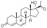 CAS 登录号：2477-60-3， 17-羟基-孕甾-4,6-二烯-3,20-二酮