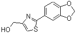 CAS 登录号：248249-56-1， [2-(1,3-苯并二氧戊环-5-基)-1,3-噻唑-4-基]甲醇