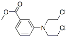 CAS 登录号：24830-50-0， 3-[二(2-氯乙基)氨基]苯甲酸甲酯