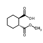 CAS 登录号：2484-60-8， (1R,2R)-2-(甲氧羰基)环己烷羧酸