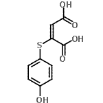 CAS 登录号：248595-09-7， (2E)-2-[(4-羟基苯基)硫基]-2-丁烯二酸