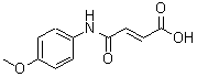 CAS 登录号：24870-10-8， (2E)-4-[(4-甲氧基苯基)氨基]-4-氧代-2-丁烯酸