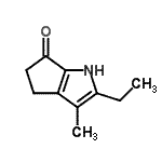 CAS 登录号：25110-18-3， 2-乙基-3-甲基-4,5-二氢环戊烯并[b]吡咯-6(1H)-酮