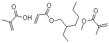 CAS 登录号：25133-98-6， 2-甲基-2-丙烯酸与 2-乙基己基 2-丙烯酸酯和甲基丙烯酸甲酯聚合物