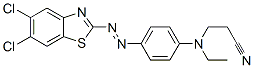 CAS 登录号：25176-89-0， 3-[[4-[(5,6-二氯苯并噻唑-2-基)偶氮]苯基]乙基氨基]丙腈