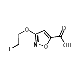 CAS 登录号：251912-74-0， 3-(2-氟乙氧基)-1,2-恶唑-5-羧酸
