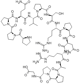 CAS 登录号：251939-41-0， L-脯氨酰-L-脯氨酰-L-脯氨酰-L-谷氨酰胺酰-L-缬氨酰-L-脯氨酰-L-丝氨酰-L-精氨酰-L-脯氨酰-L-天冬氨酰胺酰-L-精氨酰-L-丙氨酰-L-脯氨酰-L-脯氨酰-甘氨酸