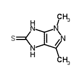 CAS#: 251989-15-8, 1,3-Dimethyl-4,6-Dihydroimidazo[4,5-c]Pyrazole-5(1H)-Thione