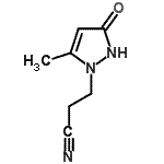 CAS 登录号：252308-56-8， 3-(5-甲基-3-氧代-2,3-二氢-1H-吡唑-1-基)丙腈