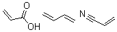 CAS 登录号：25265-19-4， 2-丙烯酸与 1,3-丁二烯和 2-丙烯腈的聚合物
