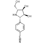 CAS 登录号：253129-07-6， 4-[(2S,3S,4R,5R)-3,4-二羟基-5-(羟基甲基)-2-吡咯烷基]苯甲腈