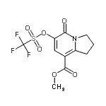 CAS#: 253195-64-1, Methyl 5-Oxo-6-{[(Trifluoromethyl)Sulfonyl]Oxy}-1,2,3,5-Tetrahydro-8-Indolizinecarboxylate