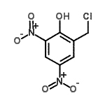 CAS 登录号：2534-09-0， 2-(氯甲基)-4,6-二硝基苯酚